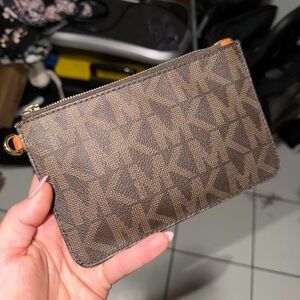 Michael Kors Brown Logo Pouch